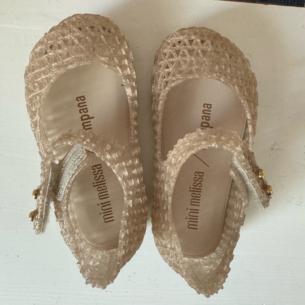 Mini Melissa campana jellies in gold